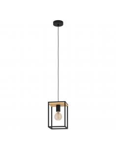 EGLO 99795 - LIBERTAD Hanging lamp in Steel, wood