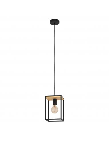 EGLO 99795 - LIBERTAD Hanging lamp in Steel, wood