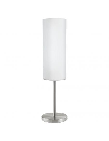 EGLO 85981 - TROY 3 Living Room Lamp in Matte Nickel Steel and Satin Glass
