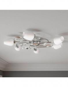 EGLO 95162 - PITALE LED ceiling light in Chrome Steel and Satin Glass 2