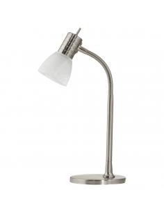 EGLO 86429 - PRINCE 1 Office Lamp in Matte Nickel Steel and Alabaster Glass