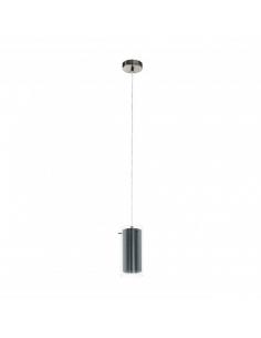 Gray crystal pendant lamp -...