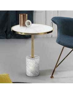 White/Gold Side Table Ø46 -... 2