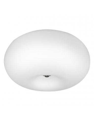 EGLO 86812 - OPTICA Living Room Lamp in Nickel-matt Steel and Matte Opal Glass