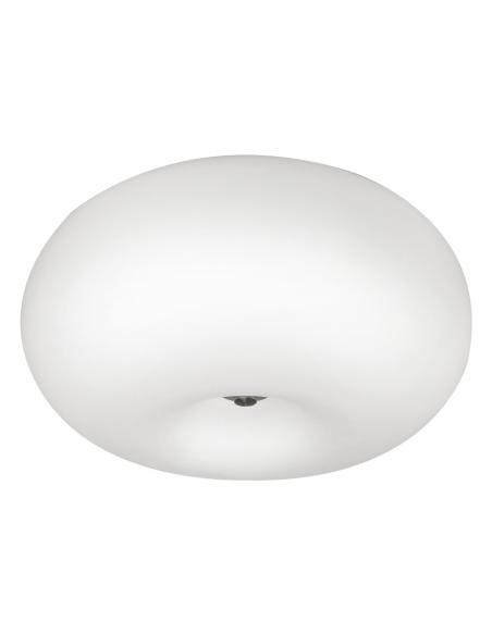 EGLO 86812 - OPTICA Living Room Lamp in Nickel-matt Steel and Matte Opal Glass