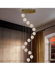 Lámpara 14 luces Led Oro... 2