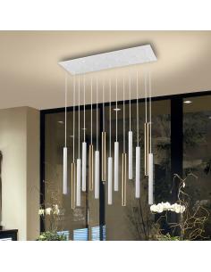 Gold/White Lamp 14 lights -... 2