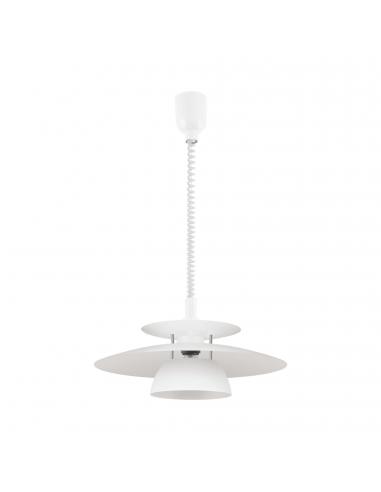 EGLO 87055 - BRENDA Height Adjustable Pendant Lamp in Acrylic, white steel, chrome and Steel