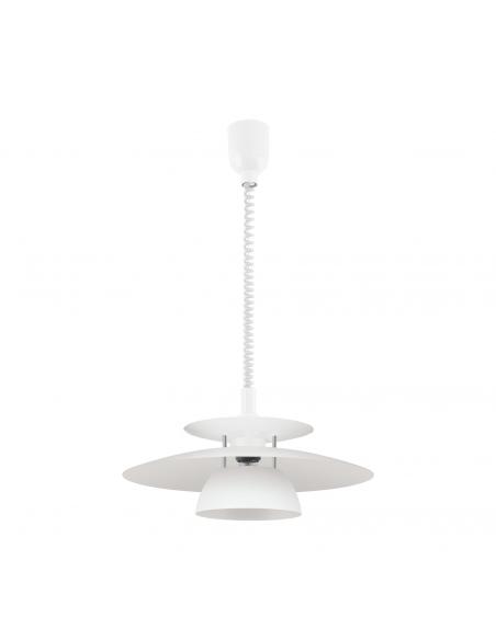 EGLO 87055 - BRENDA Height Adjustable Pendant Lamp in Acrylic, white steel, chrome and Steel