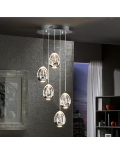 Lámpara Ø30 5 Led Cromo -... 2