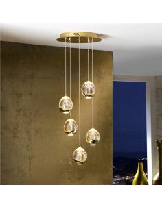 Lámpara Ø30 5 Led Oro -... 2