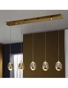 Lámpara 5 Led Oro -... 2