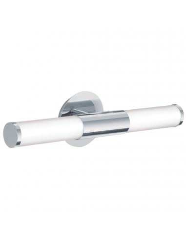 EGLO 87219 - PALMERA Bathroom Wall Light in Chrome Steel and Matte Opal Glass
