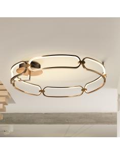 Plafón Led Ø80 Oro Rosa -... 2