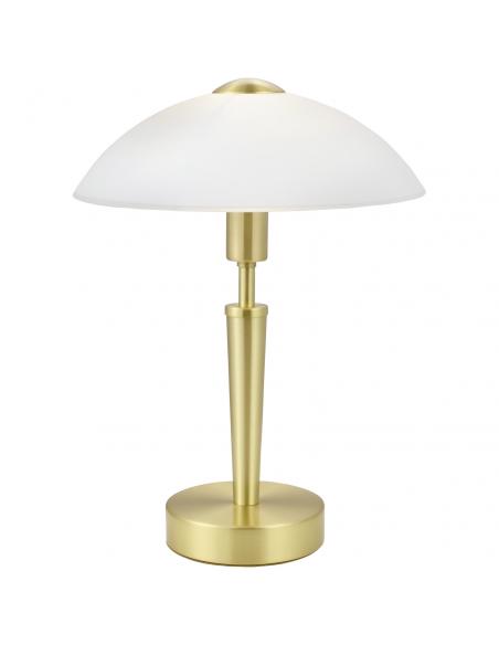 EGLO 87254 - ONLY 1 Living Room Lamp in matte brass steel and satin glass