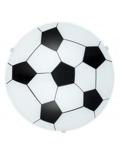 EGLO 87284 - JUNIOR 1 Intantil Bedroom Lamp in White Steel and Satin Glass