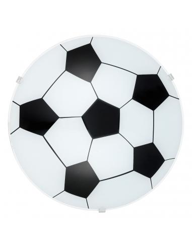 EGLO 87284 - JUNIOR 1 Intantil Bedroom Lamp in White Steel and Satin Glass