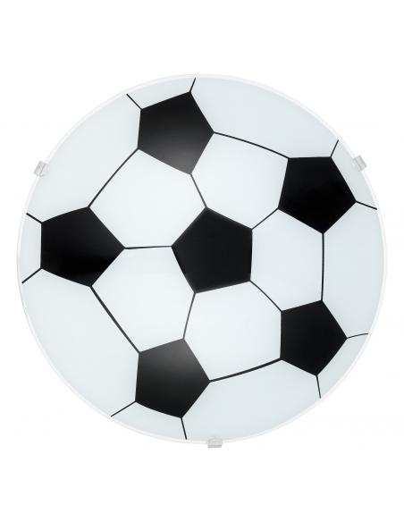 EGLO 87284 - JUNIOR 1 Intantil Bedroom Lamp in White Steel and Satin Glass