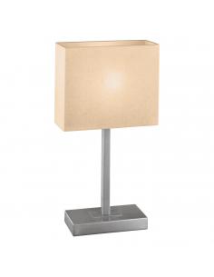 EGLO 87598 - PUEBLO 1 Fabric Lamp in Nickel-matt Steel and Textile