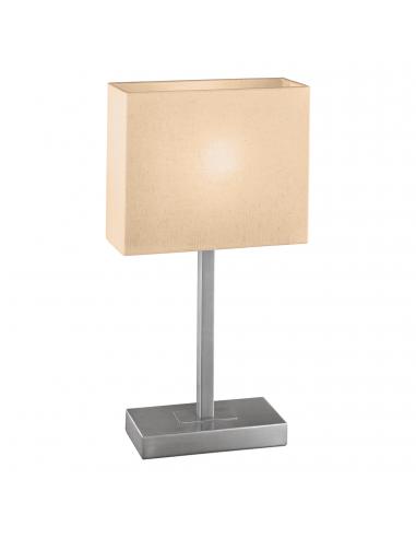 EGLO 87598 - PUEBLO 1 Fabric Lamp in Nickel-matt Steel and Textile
