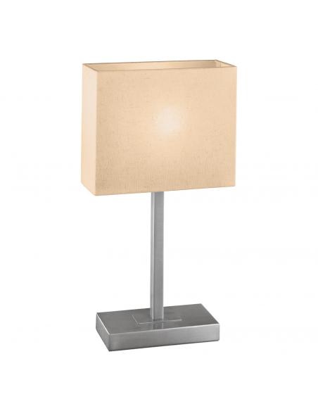 EGLO 87598 - PUEBLO 1 Fabric Lamp in Nickel-matt Steel and Textile