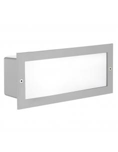 EGLO 88008 - ZIMBA Recessed Lamp in Silver Cast Aluminum and Satin Glass