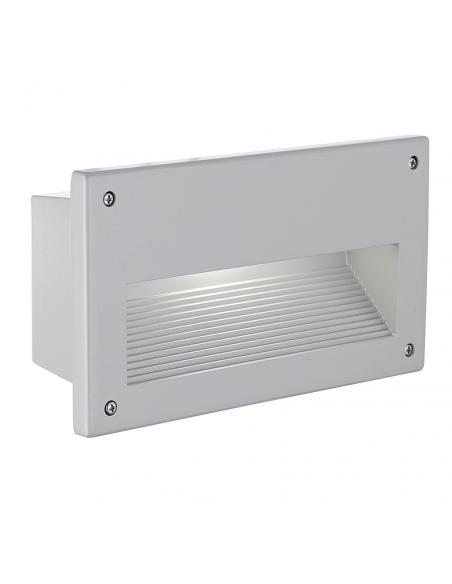 EGLO 88575 - ZIMBA Recessed Lamp in Silver Cast Aluminium and Satin Glass