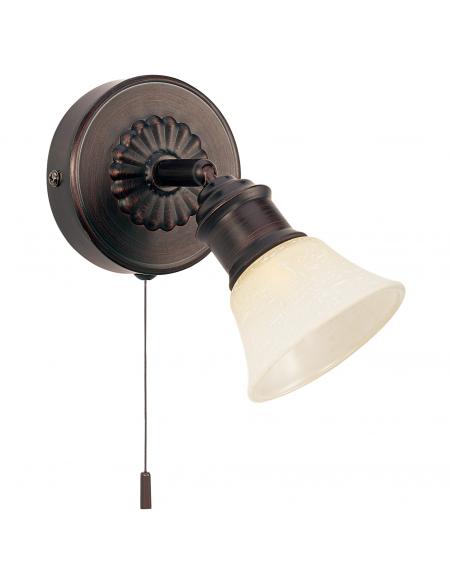 EGLO 89057 - ALAMO Lámpara de Salón en Acero marrón oscuro y Vidrio lacado