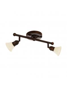 EGLO 89058 - ALAMO Living Room Lamp in Dark Brown Steel and Lacquered Glass