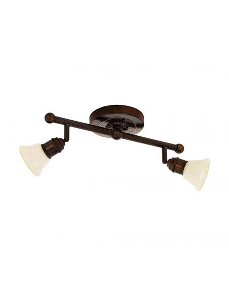 EGLO 89058 - ALAMO Living Room Lamp in Dark Brown Steel and Lacquered Glass