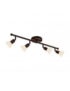 EGLO 89059 - ALAMO Living Room Lamp in Dark Brown Steel and Lacquered Glass