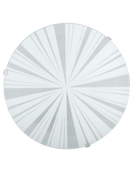 EGLO 89239 - MARS 1 Living Room Lamp in White Steel and Satin Glass