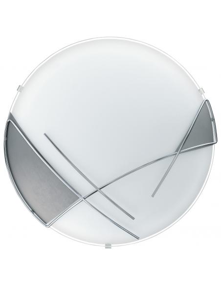 EGLO 89758 - RAYA Living Room Lamp in white steel, chrome and satin glass