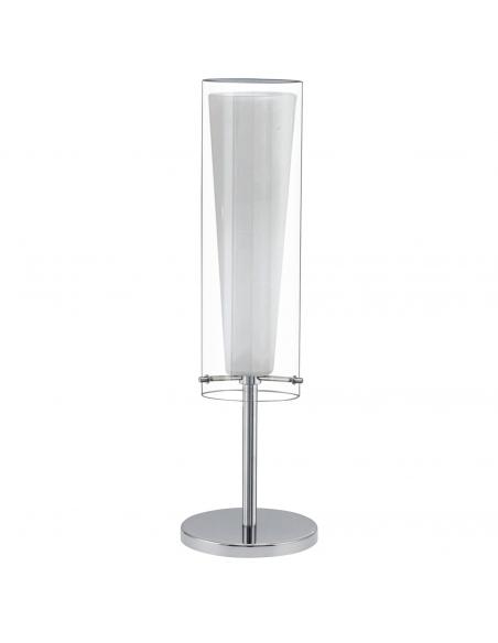 EGLO 89835 - PINTO Lámpara de Salón en Acero cromo y Vidrio, vidrio opalino mate