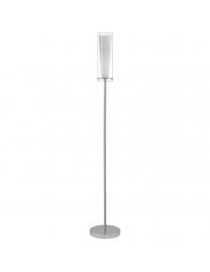 EGLO 89836 - PINTO Living Room Lamp in Chrome Steel and Glass, matte opal glass