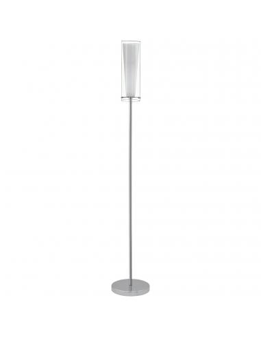 EGLO 89836 - PINTO Lámpara de Salón en Acero cromo y Vidrio, vidrio opalino mate
