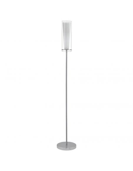 EGLO 89836 - PINTO Living Room Lamp in Chrome Steel and Glass, matte opal glass