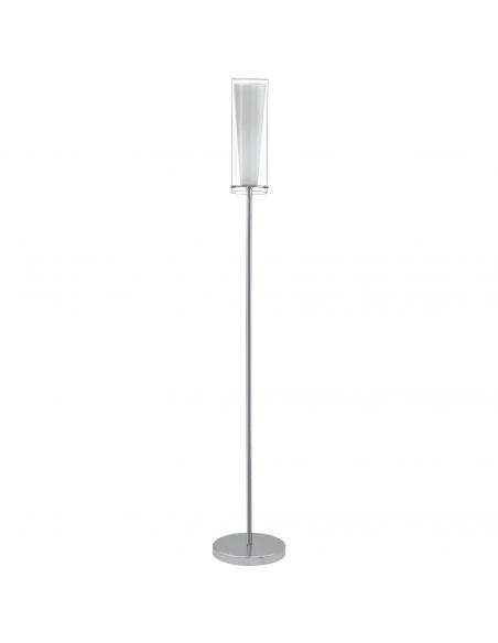 EGLO 89836 - PINTO Lámpara de Salón en Acero cromo y Vidrio, vidrio opalino mate